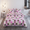 Pościel z kory 160x200 + poszewki na poduszkę 2*70x80 | 107roz | różowa | patchwork